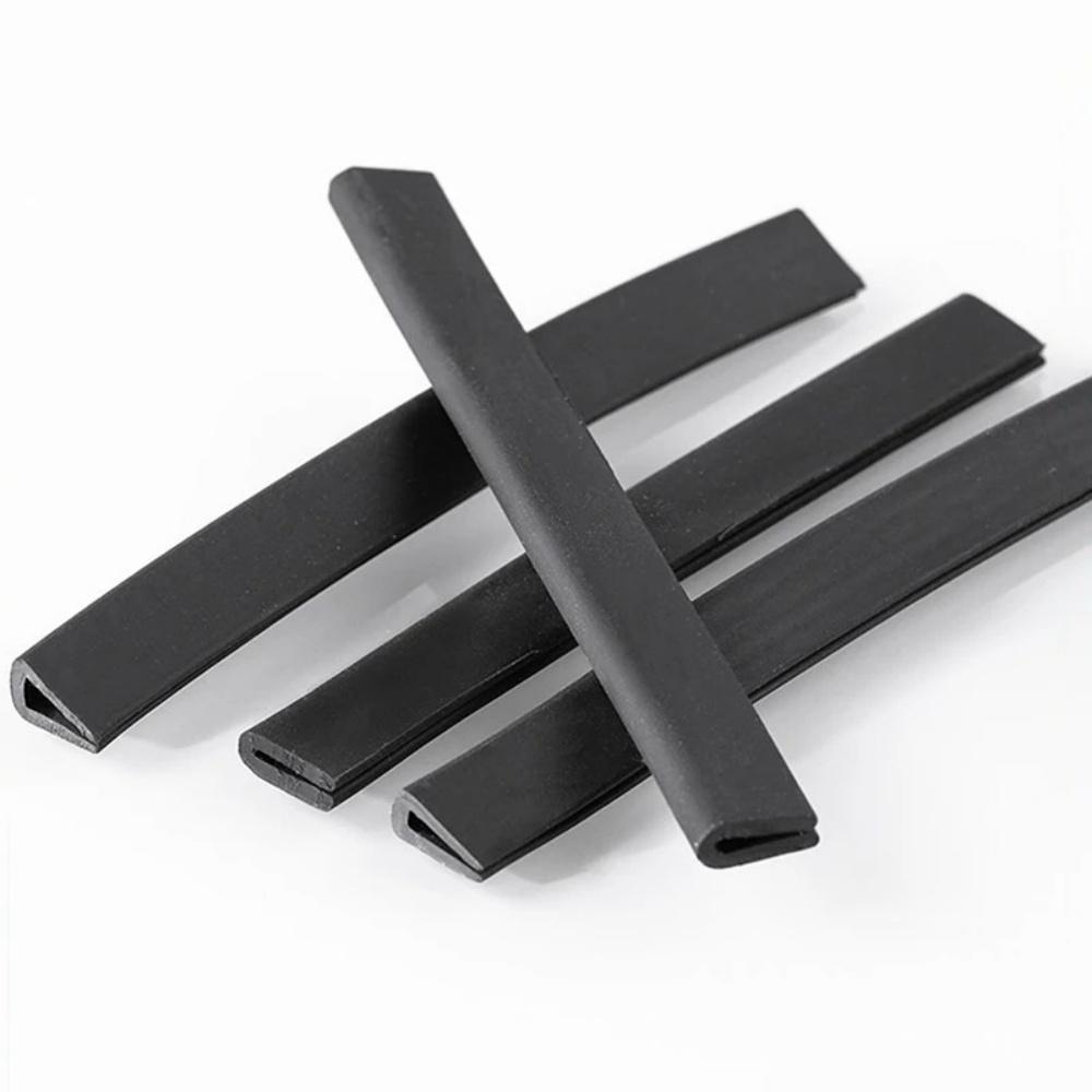 Tira de Sellado de Bordes de Goma en Forma de U de 3 metros/5 m Protector Negro Sellado de Bordes para Puertas de Coche, Vidrio, Panel Metálico, Maquinaria
