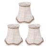 3pcs Lampshade Modern Minimalist Clip On Type Cloth Lamp Shade for E14 Bulb Candle Chandelier