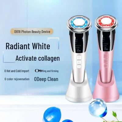 EMS Microcurrent Face Lifting & Firming Massager with Color Light & Hot/Cold Facial Rejuvenation