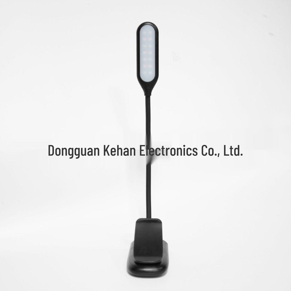 USB Rechargeable LED Clip-On Desk Lamp - Eye Protection Book Light for Dorms