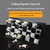 Magnetisches Tragbares Schachspiel für Grundschüler: Fortschrittliches faltbares Schachbrett mit großen Figuren