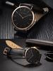 Men's Minimalist Waterproof Leather Strap Quartz Watch
