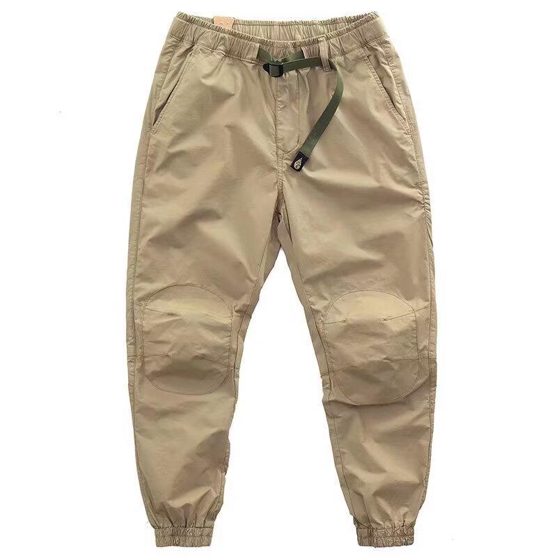 

Колготки Мужские Летние Новые Хаки Свободные Универсальные Повседневные Брюки с Инструментальной Отделкой Мужские 4XL хаки