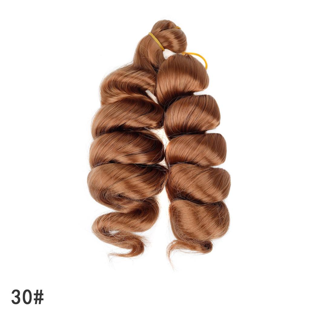 Short French Curly Crochet Hair Loose Wave Synthetic Braiding Hair Extensions for Black Women