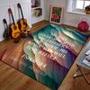 Psalm 91:4 Feathered Design Patterned Carpet a Non Slip Rug Suitable for All Seasons and Any Setting, Gift