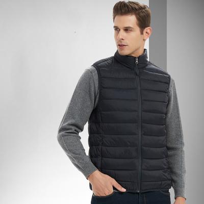 Herbst Winter Herren Ärmellose Westen Jacken Herren Baumwollgepolsterte Westen Mäntel Herren Stehkragen Warme Westen Kleidung