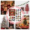 Christmas Calendar Countdown 2D Flat Acrylic Ornament 24 Days Bird Ornament Countdown Calendar for Men Women Girls Youth Teens