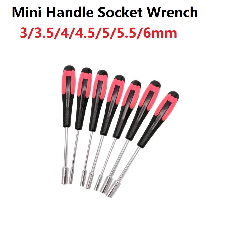 Nut Key Hex Screwdriver 1Pc Anti-slip Hollow Shaft Magnetic Bit Driver Wrenche Hex Nut Repair Tool Mini Handle Socket