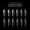 120-Piece Box of Crystal Extension Nail Mold Tips with Scale for Gel Nail Extensions, Model 26#