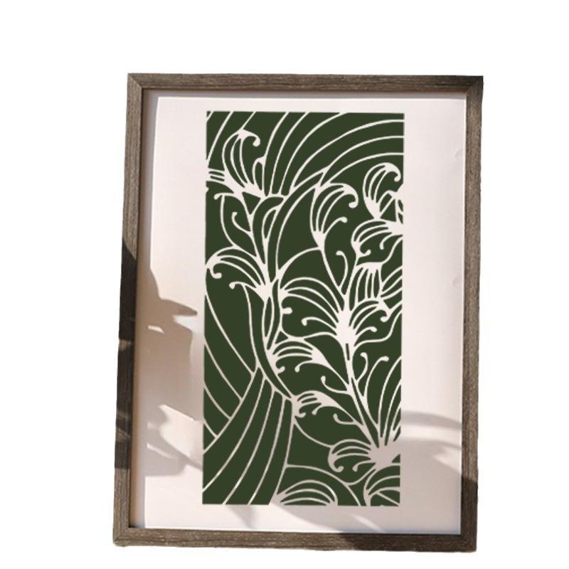 Neuer Stil, 8 Stück, Textur, Vorlage mit floralem Thema, DIY-Thema, Wiederverwendbar, Kreatives Malen, Kunstbrettdekoration, Handkopierwerkzeug