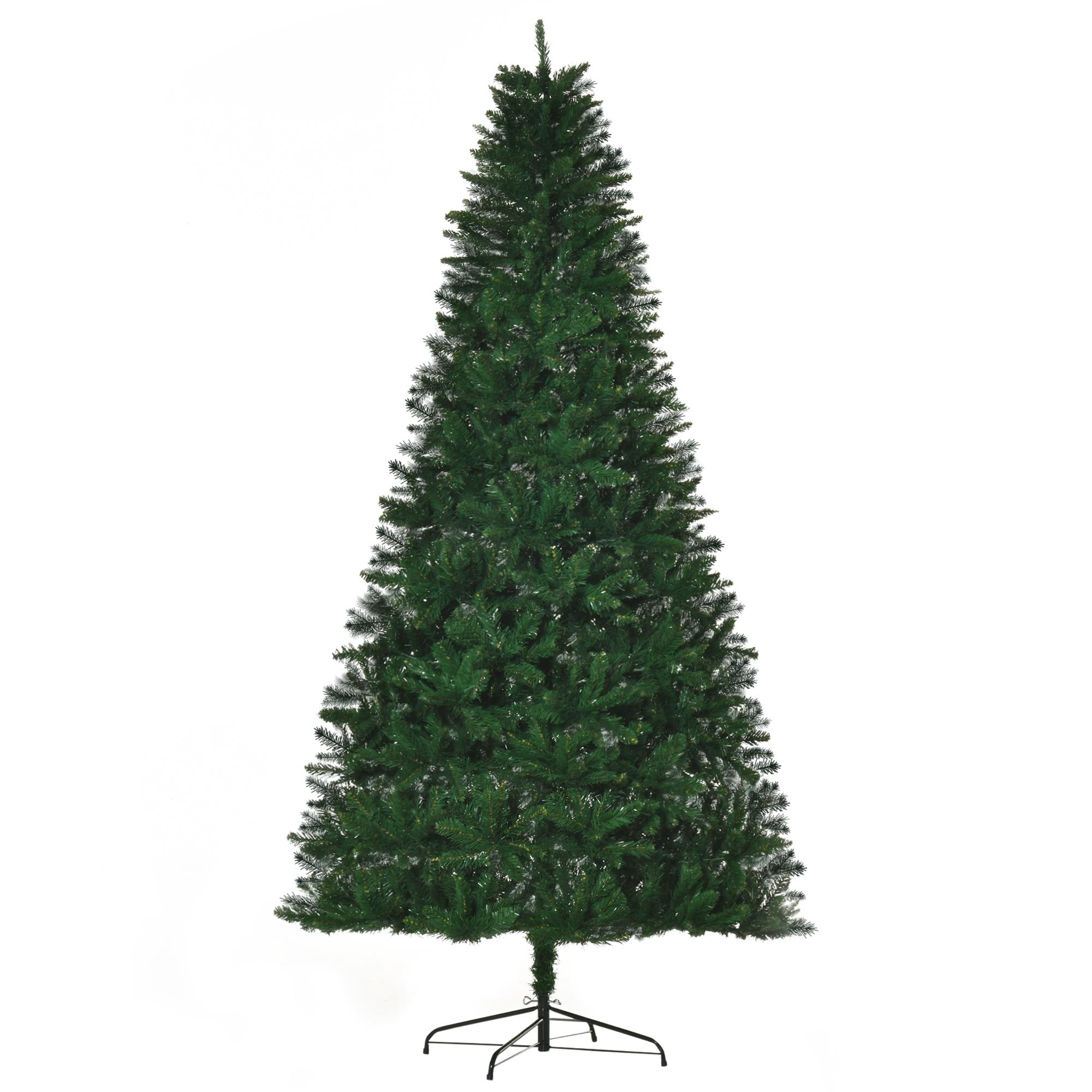 Sapin de Noël Artificiel 240 cm 1499 Branches Pointues Imitation Nordmann Haut Réalisme Vert