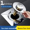 304 Stainless Steel Press-Type Deodorant Floor Drain Renovator for Bathrooms
