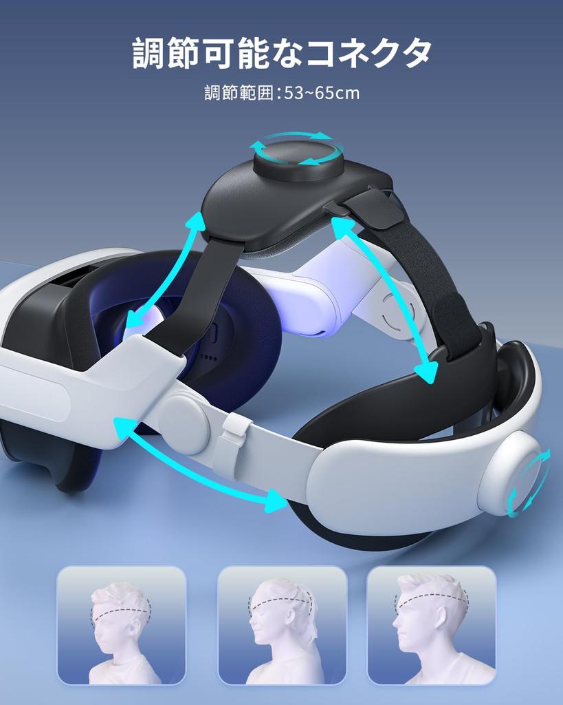 Head Strap Head Strap for Quest 3 Adjustable Head Strap for Quest 3 Accessories for Meta Quest 3 [ZYBER]