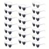 20 White Heart-shaped Glasses Women's Only Retro Bachelor Party and Wedding Party Accessories Suitable for Birthdays Parties
