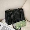 Vintage Rivet Chain Small Shoulder Bags For Women Flap PU Leather Fashion Small Square Crossbody Bag Designer Handbag