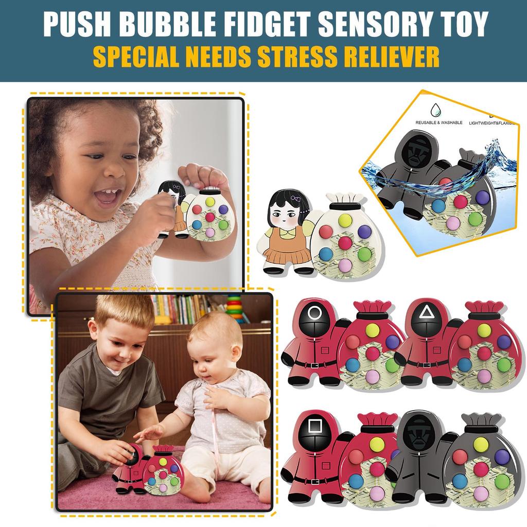 Push Toy,Bubble Sensory Toys For Anxiety And Stress Relief Toy, Toys