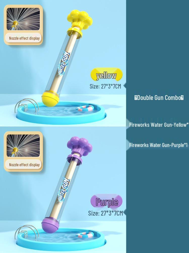 Kids' Water Cannon Toy - Pull-Out Spray Gun for Beach and Water Play