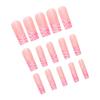French Mid-Length False Nails 24 Pieces Lightweight Comfortable Wear For Parties And Daily Use