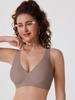 Plus Size Push-Up Sports Bra - Deep V Anti-Sagging Lingerie