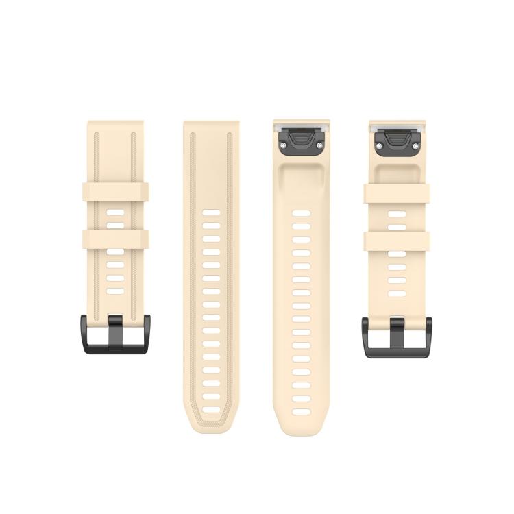 For Garmin Fenix 5S Plus Pure Color Silicone Watch Band