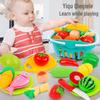 Kids' Pretend Play Kitchen Set: Veggies, Fruits, Burger & Fries