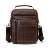Herren Vintage Leder Umhängetasche - Top Layer Rindsleder, Lässige Outdoor Schultertasche
