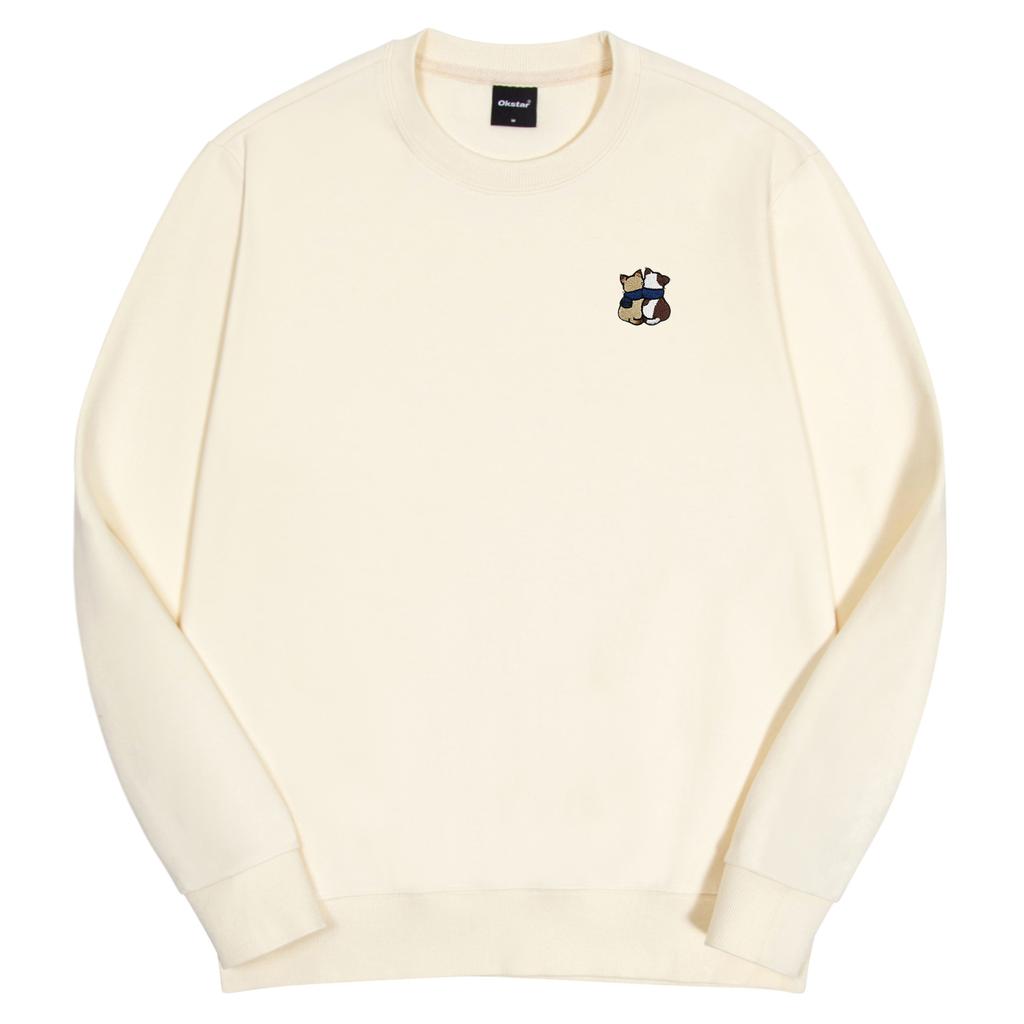 OKSTAR Cat Friends Embroidered Double-Sided Sweatshirt (Type B)
