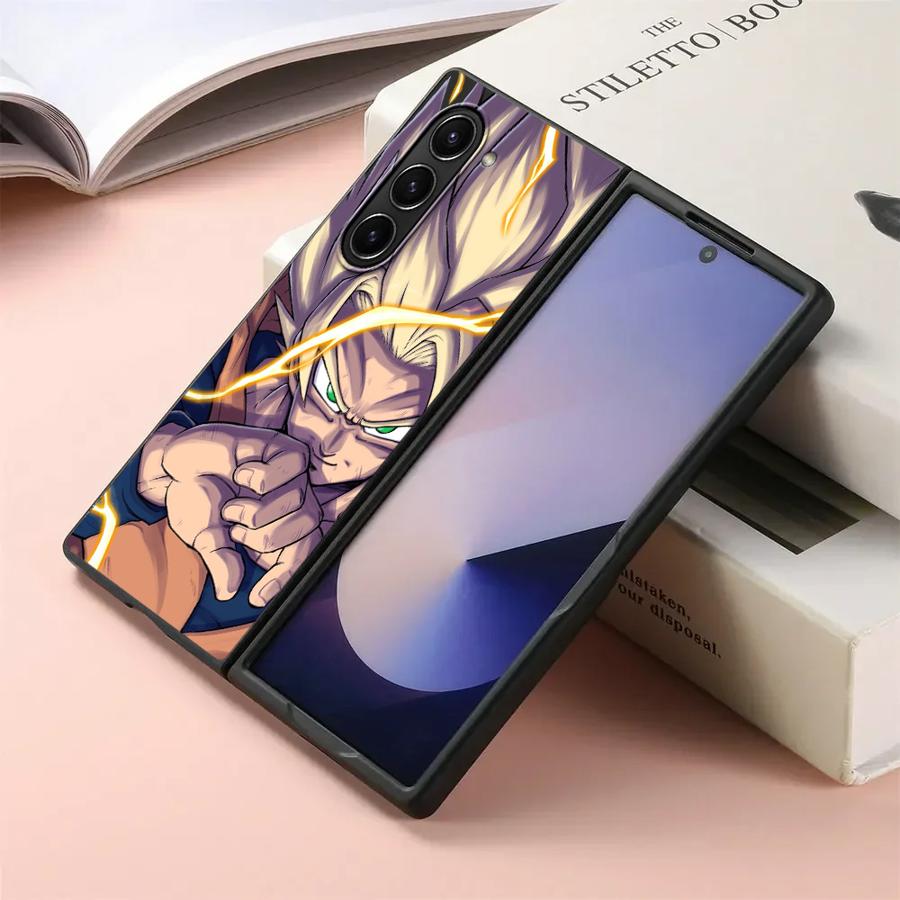 

Чехол для Samsung Galaxy ZFold4 ZFold5 ZFold7 ZFold6 ZFold3 Z Fold 7 6 5 4 3 Задняя крышка телефона Аниме D-Dragons B-Balls G-Gokus Galaxy Z Fold6