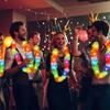Halloween LED Hawaii Leis Blumengirlande Leuchtende Halskette Leuchtet im Dunkeln für Geburtstag Hochzeit Karneval Weihnachtsfeier Deko