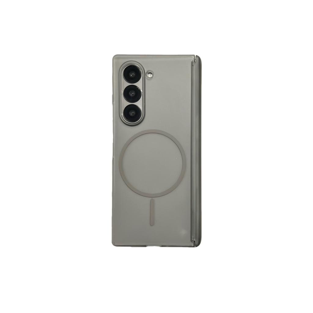Applicable To Samsung Galaxy ZFold7 Folding Mobile Phone Case Matte Skin Feeling ZFlip7 Central Axis Magnetic Suction W25 Protection