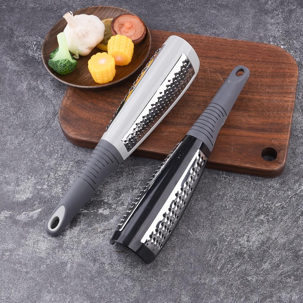2026 NEW Stainless Steel Double-sided Grater Multifunctional Cheese Grater Potato Loofah Grater Kitchen Gadget Non-slip Handle