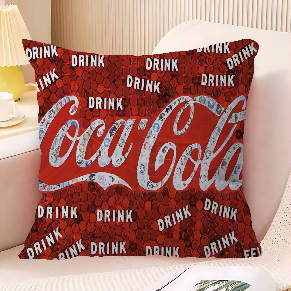 C-Coca Logo C-Colas Kissenbezug Für Schlafzimmer Zimmer Und Wohnzimmer Sofa Dekokissenbezug