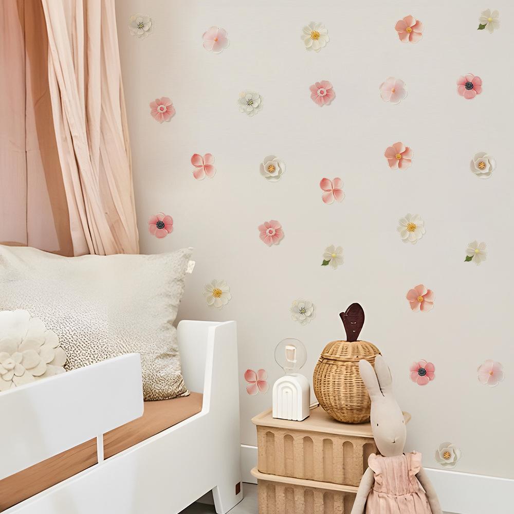 Creative Little Flower Stickers for Bedroom Living Room Entrance Hall Home Background and Wall Beautification