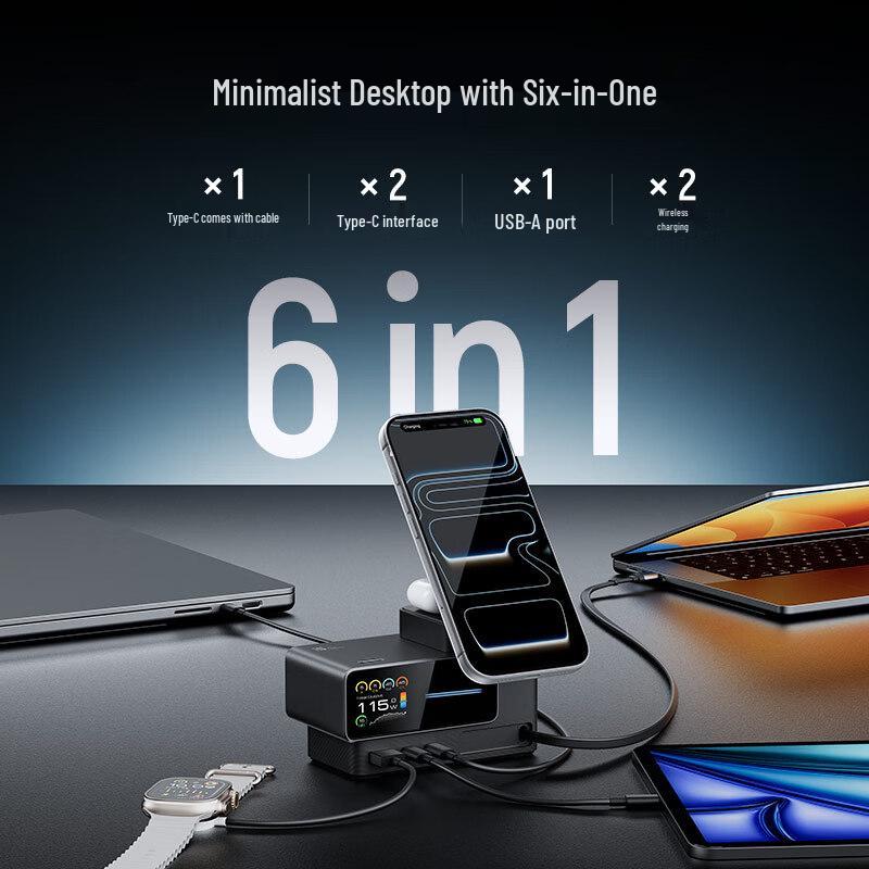 CUKTECH 15 140W 6-in-1 Desktop Charging Station