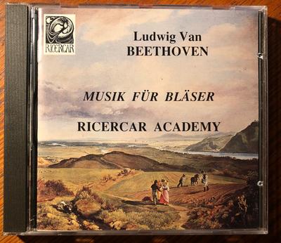 CD LUDWIG VAN BEETHOVEN - Musik Für Bläser RIC092078 Ricercar 1991 Frankreich Klassisch Gebraucht