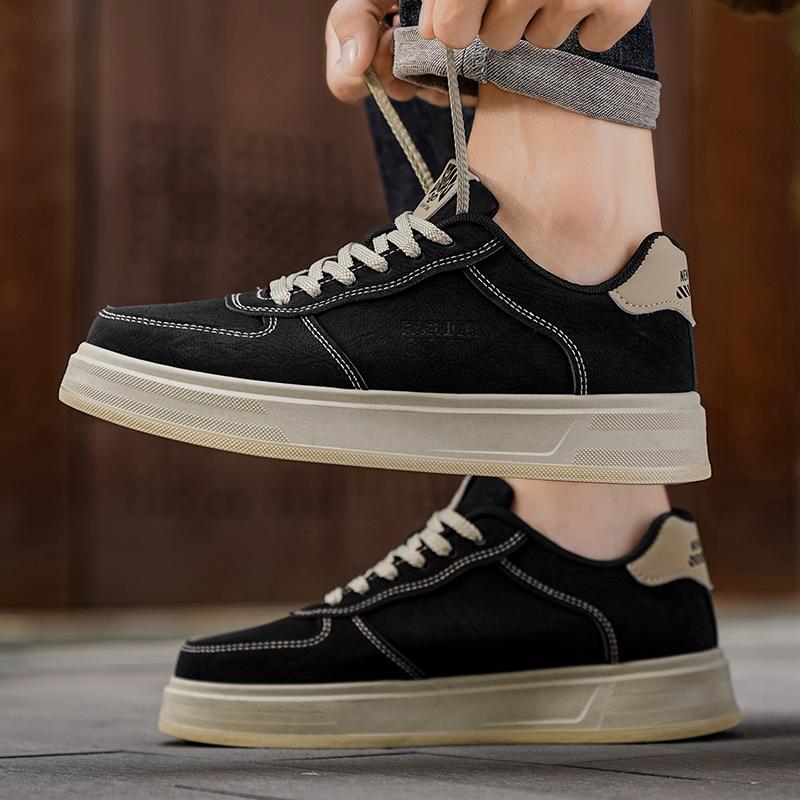 Ny Mote Høst Og Vinter Herre Lav Topp Martin Støvler Studenter Mannlige Gutter Trendende Myk Såle Arbeidssko Arbeidsvern Martin Sneakers