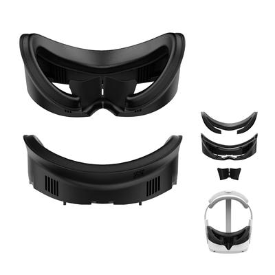 Almohadilla facial de PU compatible con AMVR PICO 4 4 Pro Almohadilla de espuma facial Almohadilla nasal Toallita para gafas incluida Accesorios exclusivos de VR Funda Ultra/Pico 4/PICO