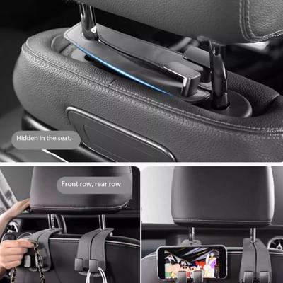 New Leather Seat Back Hook Solid Color Sturdy Duarable Fastener Clip Durable Hanging Hooks Vehicle