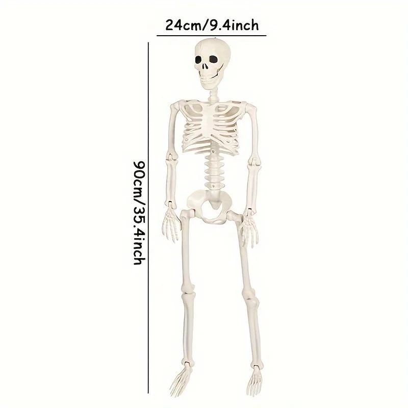 90cm Skeleton model Skeleton Decoration Fake Sculpture for Home Garden Haunted House Decorative Horror Theme carton-packed
