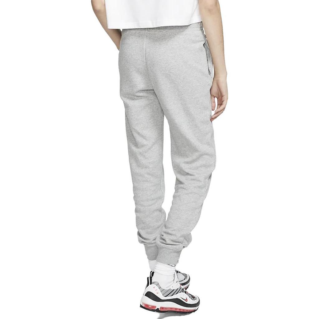 Nike Embroidered Logo Drawstring Knit Sweatpants Women Bottoms Grey BV4096-063