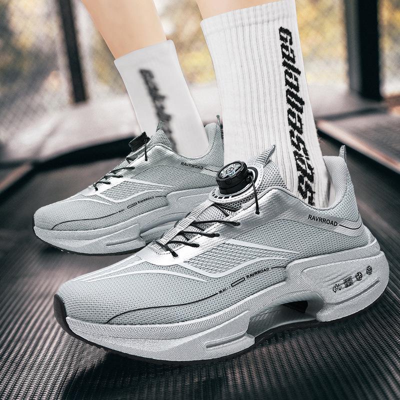 

2026 Unisex Breathable Shock-Absorbing Non-Slip Sports Shoes with Hollow Popcorn Carbon Plate and Soft Sole for Running 43