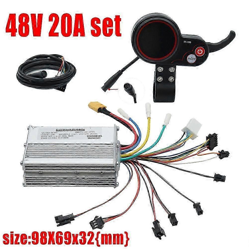 48V 20A Elektroroller Controller Dashboard Kit mit TF-100 Display Roller für Elektroroller P