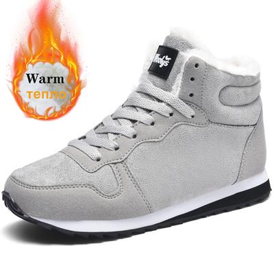 Women Boots Couple Men Winter Shoes Women Boots Warm Winter Sneakers Snow Boots Waterproof Winter Unisex Ankle Boots Flat Vulcanized Shoes Size36-48