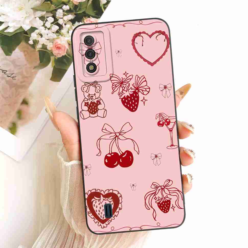 For Itel A26 Case Retro Flame Flowers Silicone Back Cover For Itel A26 ITEL A26 Shockproof Mobile Phone Cases Bumper