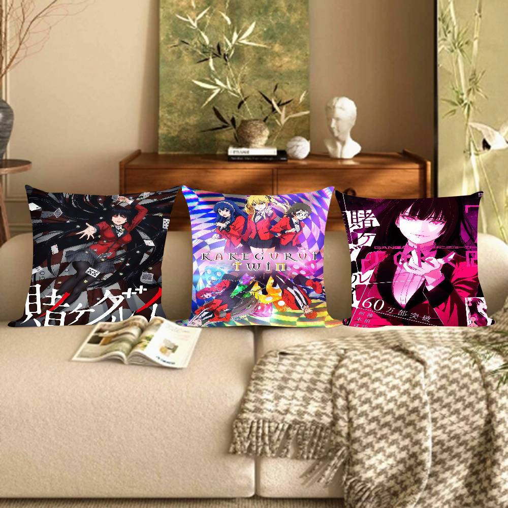 Anime Kakegurui Jabami Yumeko Pillow Anime Pillow Sofa Bed Head Pillow Cover Cushion Cover Fashion
