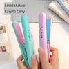 Mini Electric Hair Straightener and Curler for Bangs, Student Flat Iron, Portable Mini Hair Straightener and Curling Iron