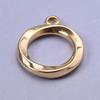 6 Stück/Los Unregelmäßige Geometrische Hohlverbinder Anhänger Edelstahl Charms Für Schmuckherstellung Zubehör Goldfarbe Oval Rund