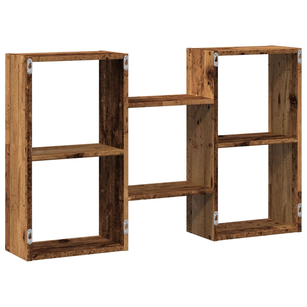 Wall Shelf Vintage Wood Look 96 x 18 x 60 cm Engineered Wood