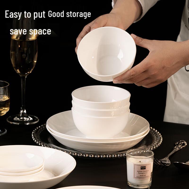 Jingdezhen Underglaze Ceramic Rice Bowl Set