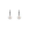 Luxenter Earring In Metal Alloy and Rhodium Finish White Pearl - Sewi